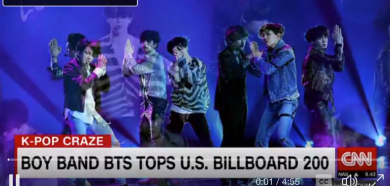 防弾少年団(BTS)の全米アルバム・チャート1位、CNNも報じる