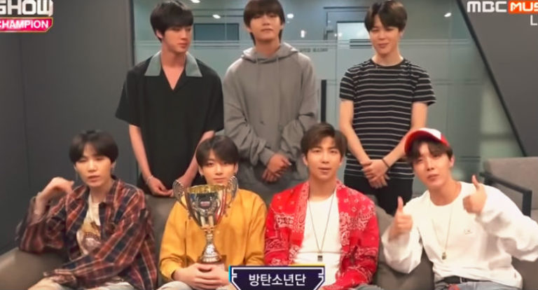 防弾少年団(BTS)、”Fake Love”で4冠達成！- 5月30日の「ショーチャンピオン」