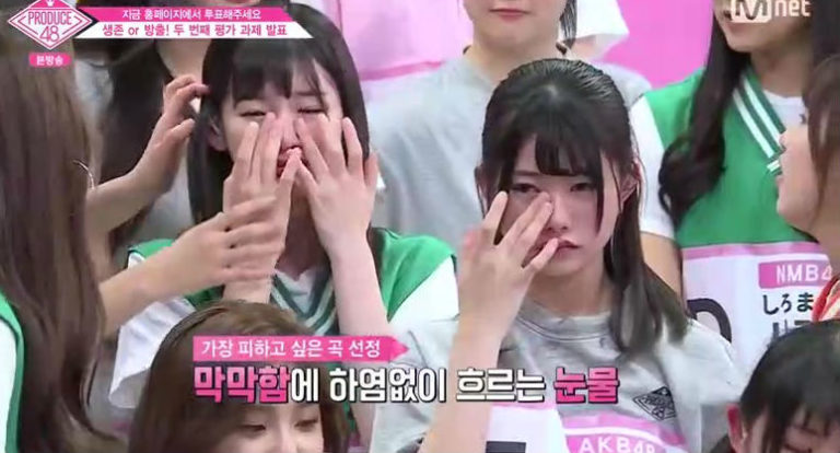 [Produce48 EP.3] 千葉恵里, 浅井七海, カン・ヘウォンが涙 – “Boombayah”グループバトル相手に指名され