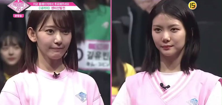 [Produce48 EP.3]宮脇咲良、カウンとの決選投票を制し”ネッコヤ”初センターに＋イ・カウンは咲良を抱擁