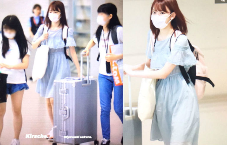 [Produce48] 宮脇咲良(HKT48) – ファンからプレゼントの服を着用し、話題に