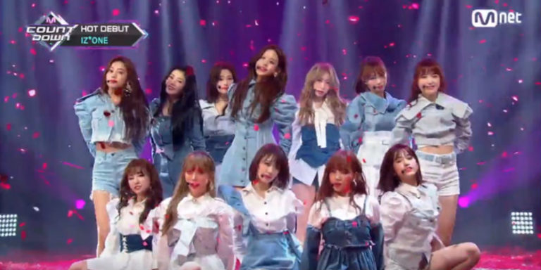 IZOne(アイズワン)、音楽番組デビュー！Mカで”La Vie en Rose”披露