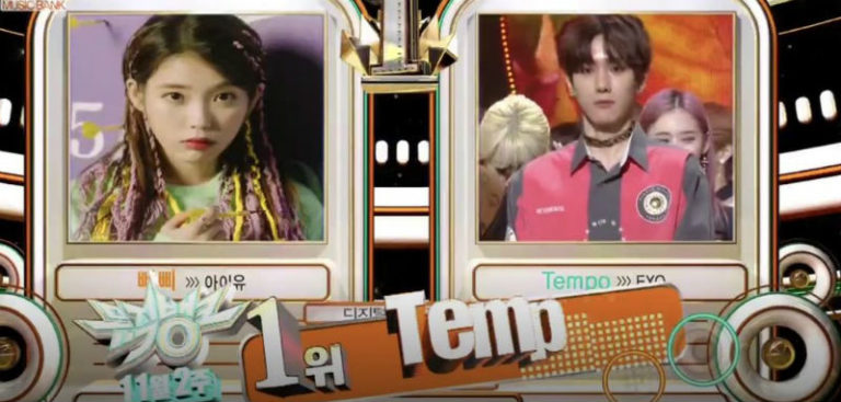 EXO、”Tempo”で初1位獲得 – 11月9日の「ミュージックバンク」