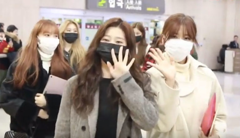 IZOne(アイズワン)、日本から韓国金浦空港に到着(12/19夜)