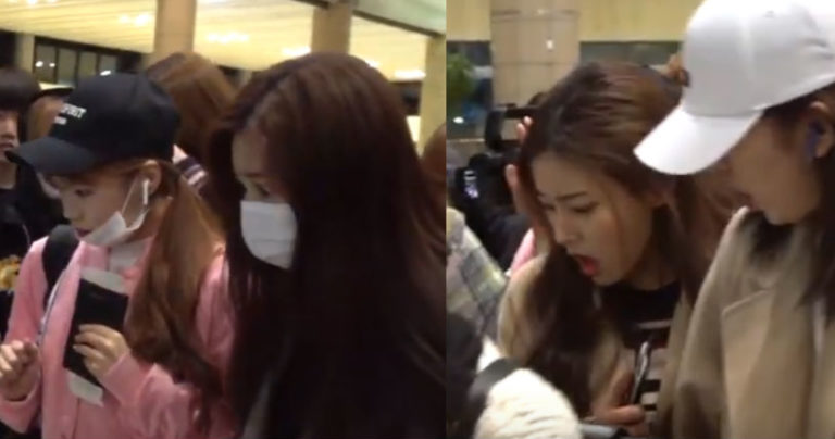 IZOne(アイズワン)、日本へ出国(2/22) – 植木鉢が割れるアクシデント発生