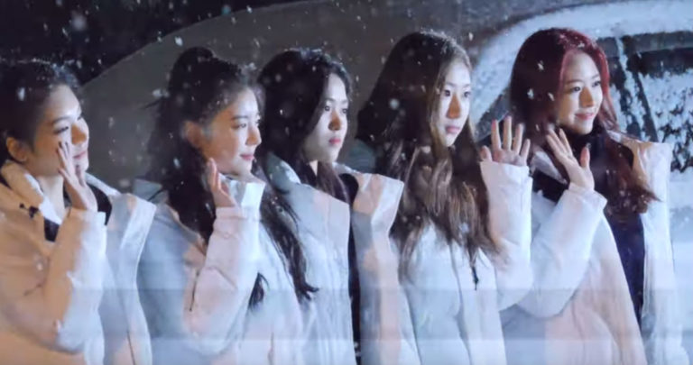 ITZY、雪の中ミューバン初出勤！