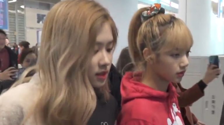 BlackPinkリサ, ジス, ロゼ – 台湾公演を終え帰国(3/4)