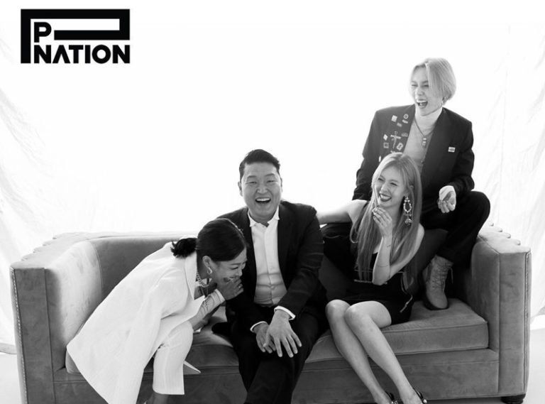 P-Nationファミリー写真公開 – Psy, ヒョナ, イドン, Jessi