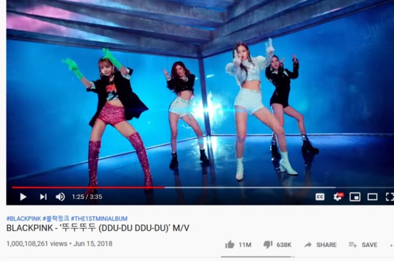 BlackPink「Ddu-Du Ddu-Du」、10億回再生突破！K-popグループ初