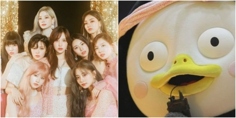 TWICE、ゆるキャラ”ペンス”と共演….JYP練習生に挑戦