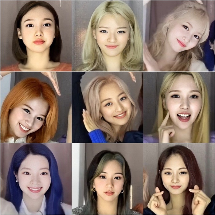 Theqoo Twiceメンバー9人の新髪色 ついに公開 デバク