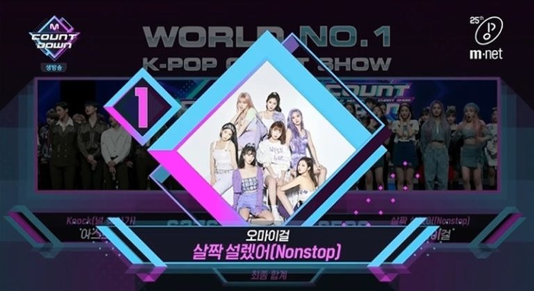 Oh My Girl、”Nonstop”7冠達成！5/14「Mカ」