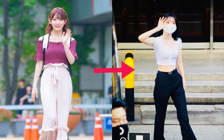izone宮脇咲良,私服変化
