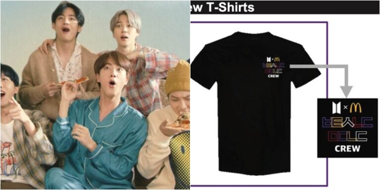 BTS x マクドナルド – クルーが着る公式Tシャツ(?)公開