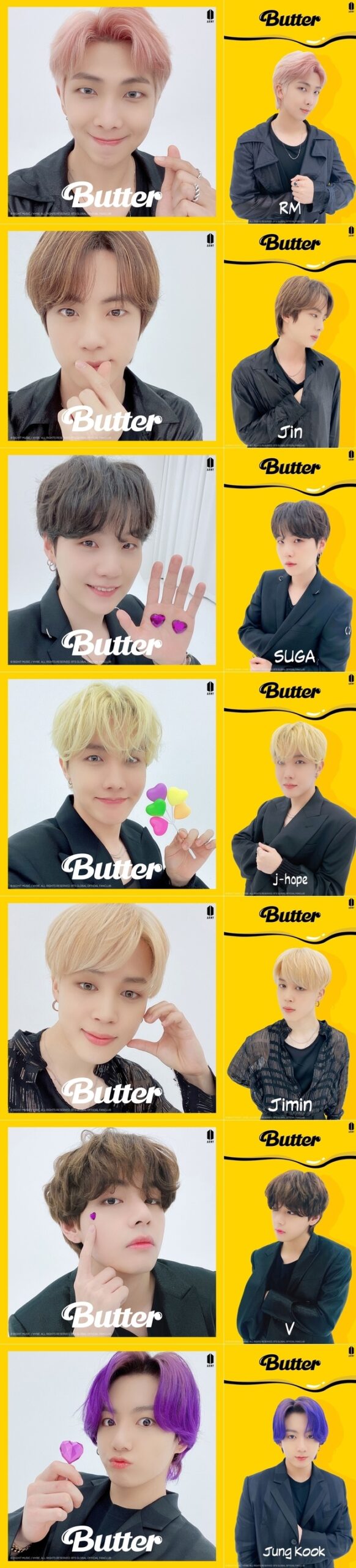 カムバ Bts 5 19 新英語曲 Butter ティーザー写真公開 Love Korea