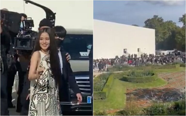 BlackPink「ジス」パリコレ「ディオール」ショー出席 – 多くのファン集まり一時騒然
