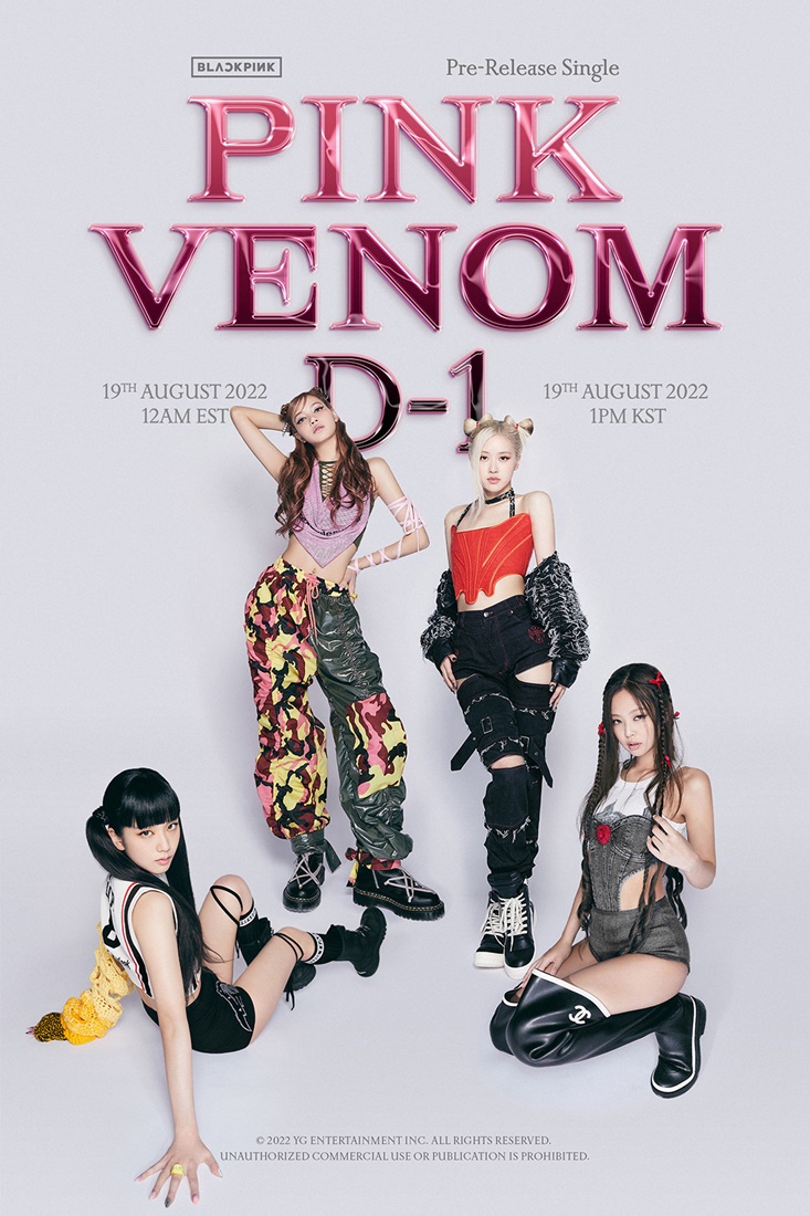 BlackPink 新曲「Pink Venom」リリース前日！「D-1」ポスター公開 - デバク