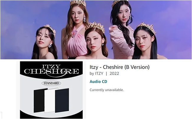 ITZY」新アルバム「Cheshire」- 12月リリース? Amazonにフライング掲載 