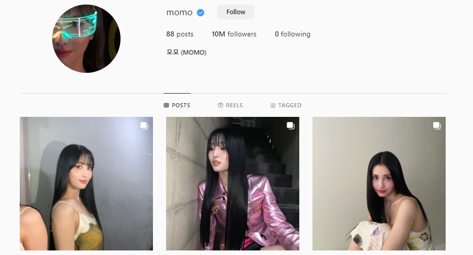 TWICE「モモ」Instagramフォロワー数、日本人1位に -「1000万人」突破