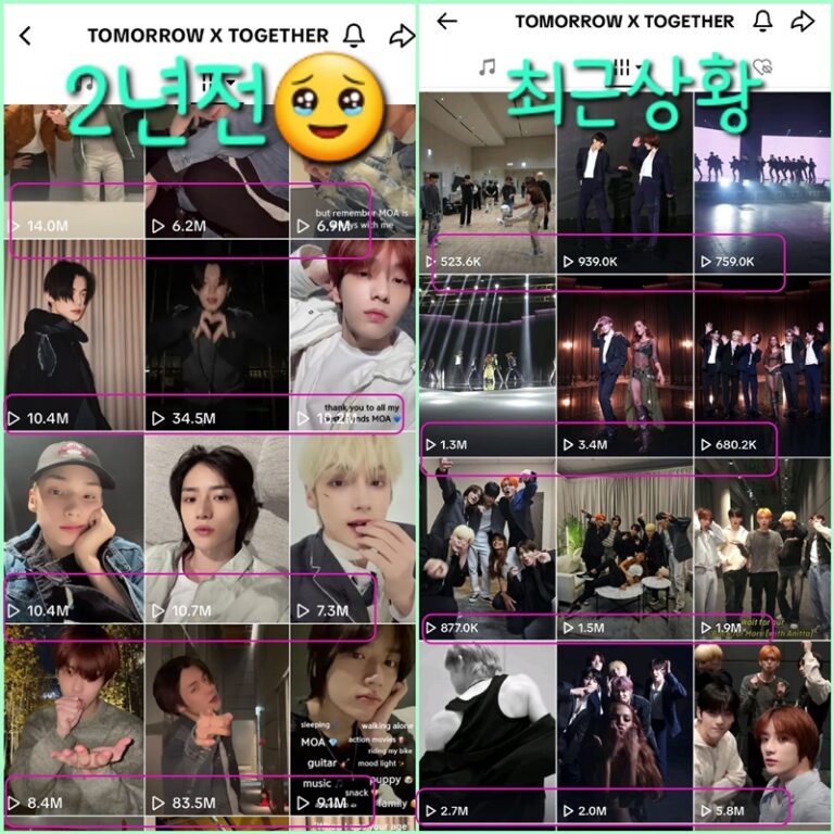 「TXT」TikTok再生数、前々年比で激減? → ファン不満「トゥバ運営チーム、K-POP業界で最悪」