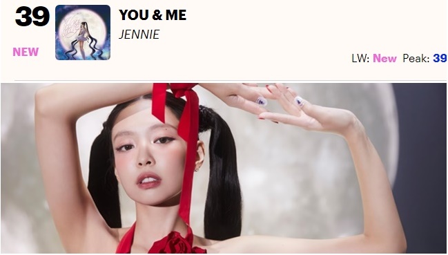 ■BlackPinkジェニ「You & Me」、英チャート39位！ソロ初チャートイン