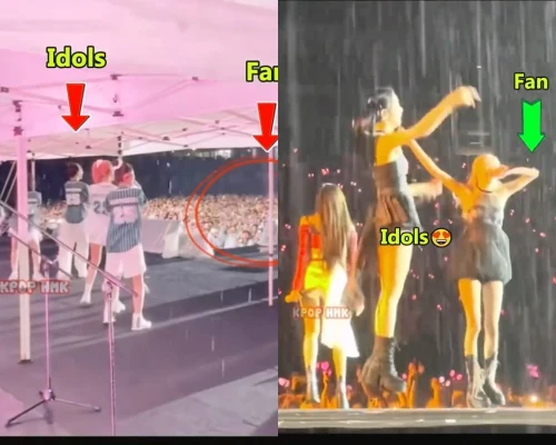 IVE「BlackPink」とは大違い…雨天パフォ比較映像に反響！舞台上にテント設置で「ウォニョン、メイクの方が大事?」の声