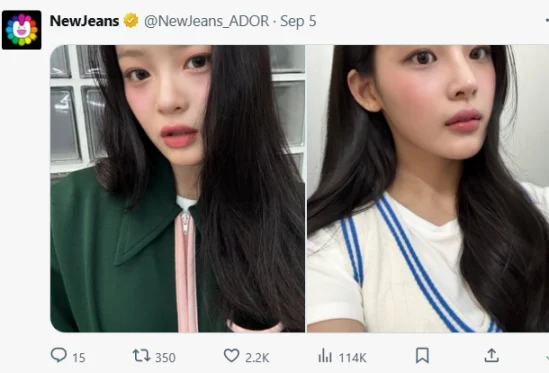 “訴訟中”Ador「NewJeans自撮り」アップ → メンバー支持派、反発「自由にしてくれ」「放っておいてくれ」