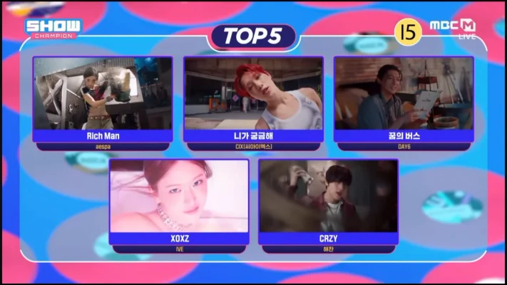 aespa、新曲「Rich Man」1冠目！9/17「ショーチャン」