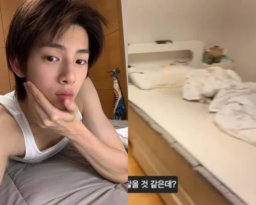 HYBE新人CORTIS、ベッド公開も「シーツ汚すぎ」→ 交換…ジュフン、新シーツ上自撮りショット