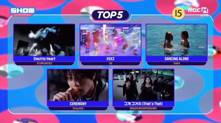 Stray Kids、新曲「Ceremony」5冠目！9/3「ショーチャン」