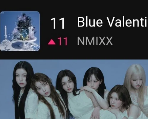 NMIXX新曲「Blue Valentine」、Melon11位に！最高の出だし、過去2年で