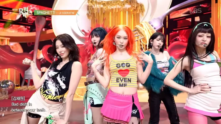 Le Sserafim、新曲「スパゲッティ」初ステージ披露！[ミューバン]