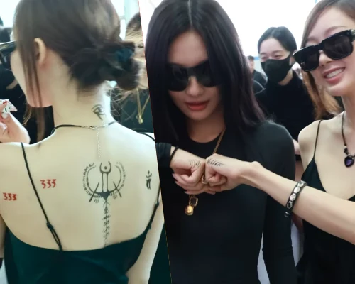 aespaジゼル, ニンニン -「お揃いタトゥー姿」で日本へ出国！