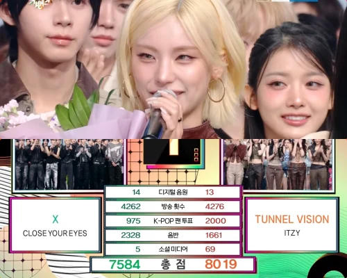 ITZY、新曲「Tunnel Vision」1冠目！11/21「ミューバン」