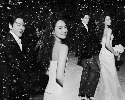 キム・ウビン x シン・ミナ、ウェディング写真公開！結婚式当日むかえ