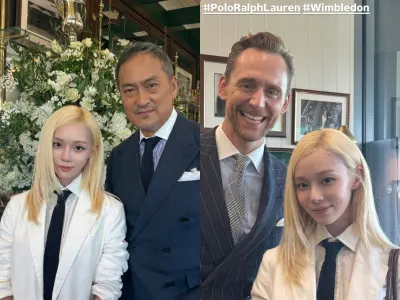 aespa「ウィンター」、トムヒドルストン・渡辺謙との写真公開 [ウィンブルドン]