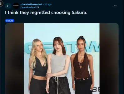 「新サクラへの反応、予想以上に厳しい」海外K-POPファンが指摘「毛色違いすぎ」[SAINT SATINE]