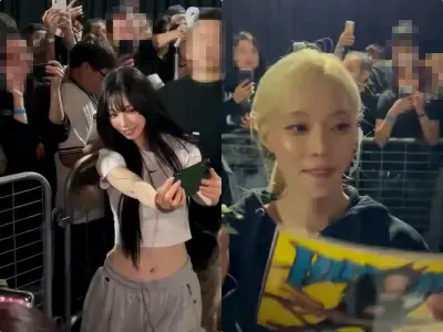 aespaチリ公演、「センドオフ」ファン対応ガラリ…ブラジルと大違い！スマホ自撮り、サインに応じる